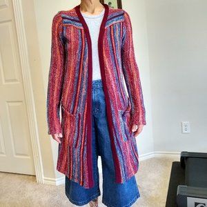 Billabong duster maxi sweater striped